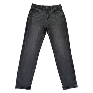 American Eagle Strigid Mom Jean Women 6 Regular Washed Black High Rise‎